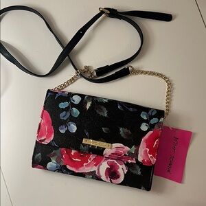 Betsey Johnson Floral Crossbody Bag